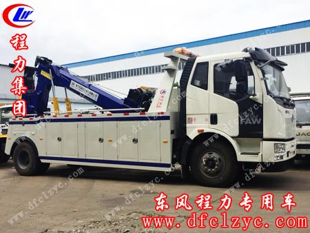 解放J6清障車右視圖